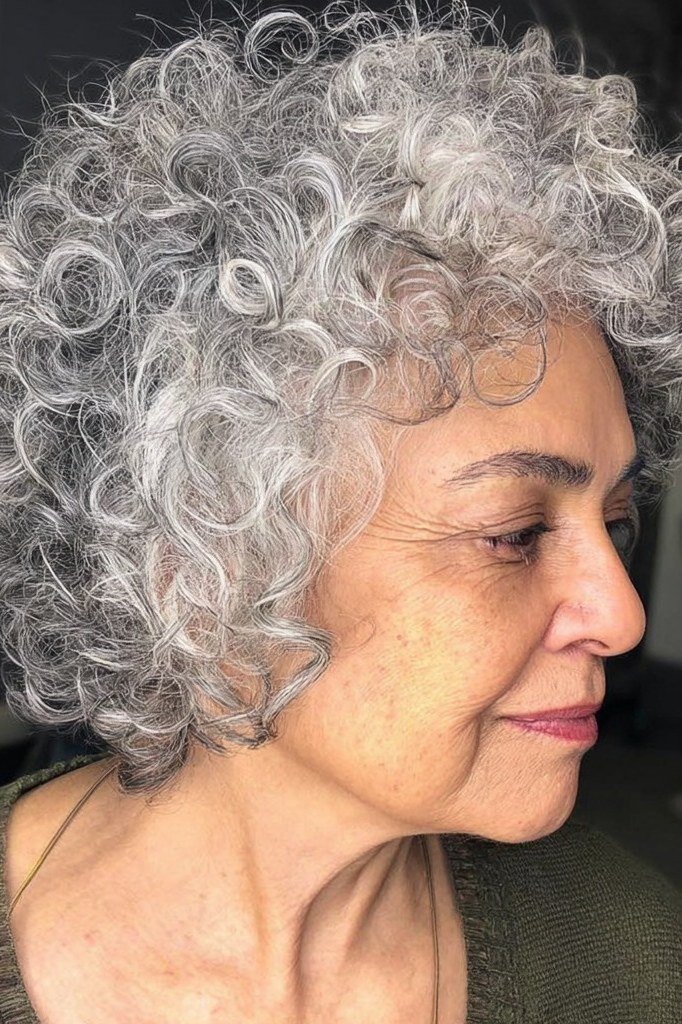 Silver Salon Crop for Women Over 60