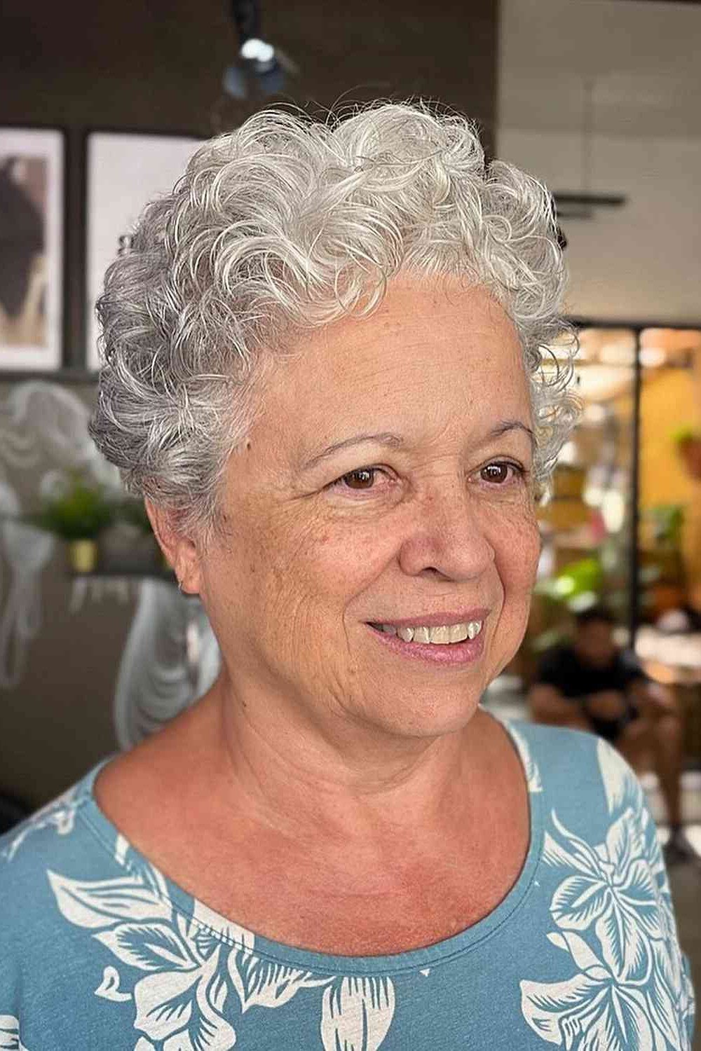 Freedom Pixie 57 Curly Bangs Hairstyles for Women Over 60 (2026)