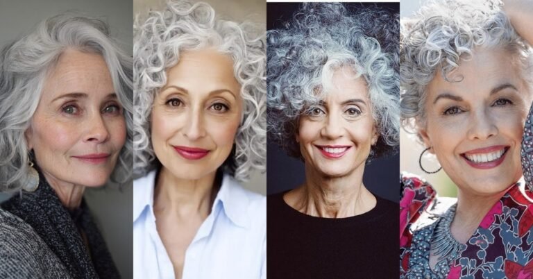70 Stunning Curly Gray Hairstyles for Older Women