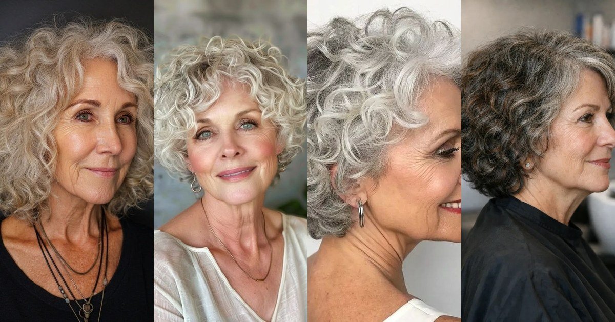 61 medium curly hairstyles for women over 60 collage