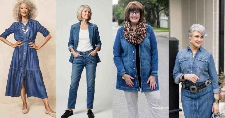 64 Denim Outfits for Women Over 50 That Look Effortless and Chic
