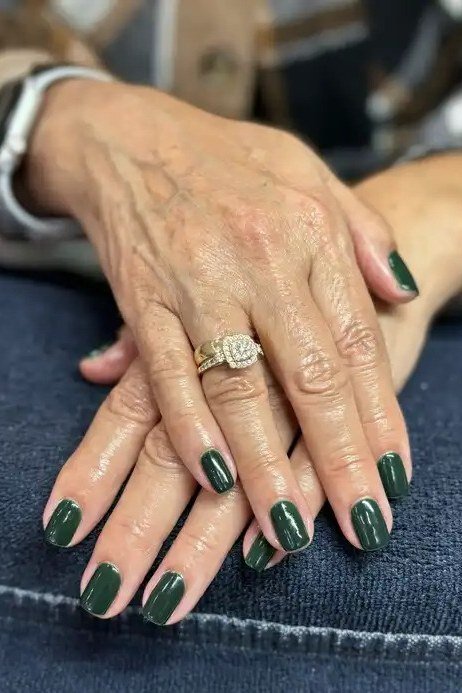 Creamy Beige Nude, elegant nail idea for women over 60