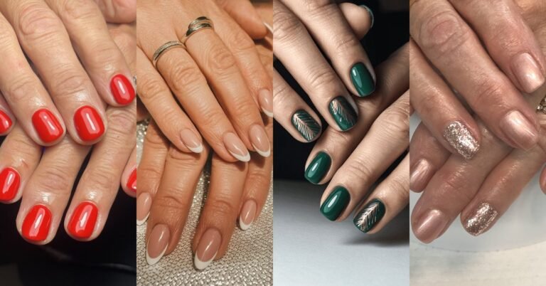 66 elegant nail ideas for women over 60, featured collage