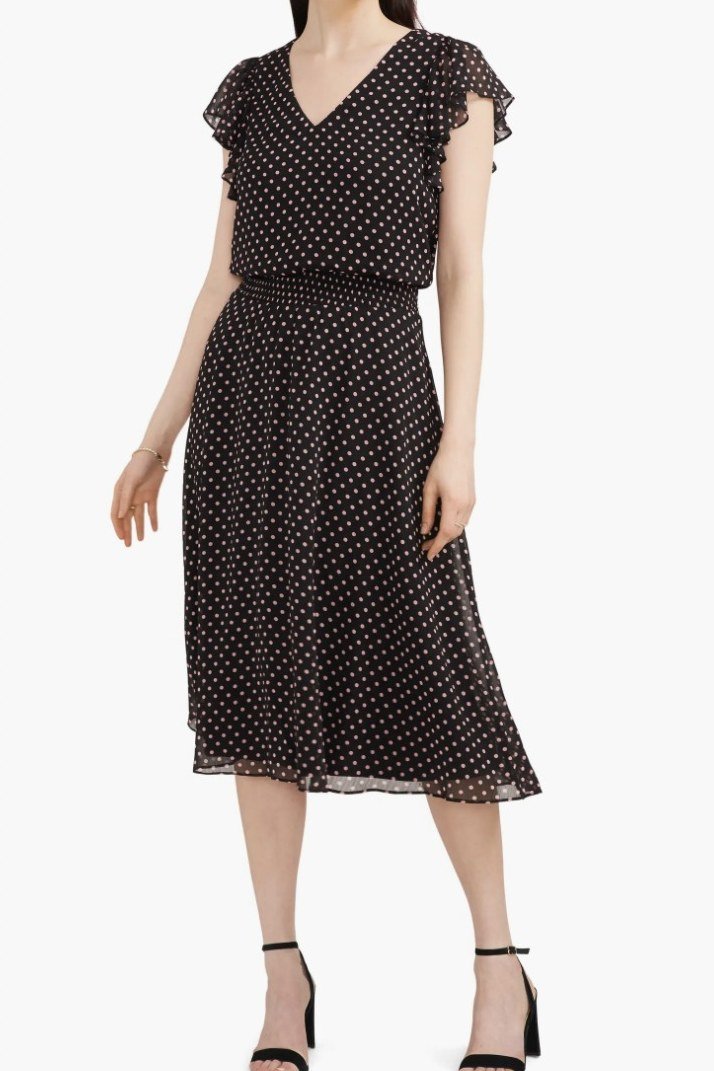 Earthy Patterned Maxi Dress - elegant summer dress for women over 60
