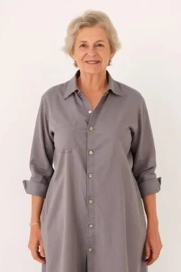 Painterly Print Shirt Dress - elegant summer dress for women over 60