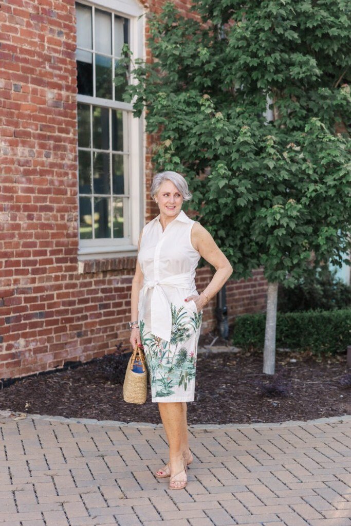Mint Wrap Midi Dress - elegant summer dress for women over 60