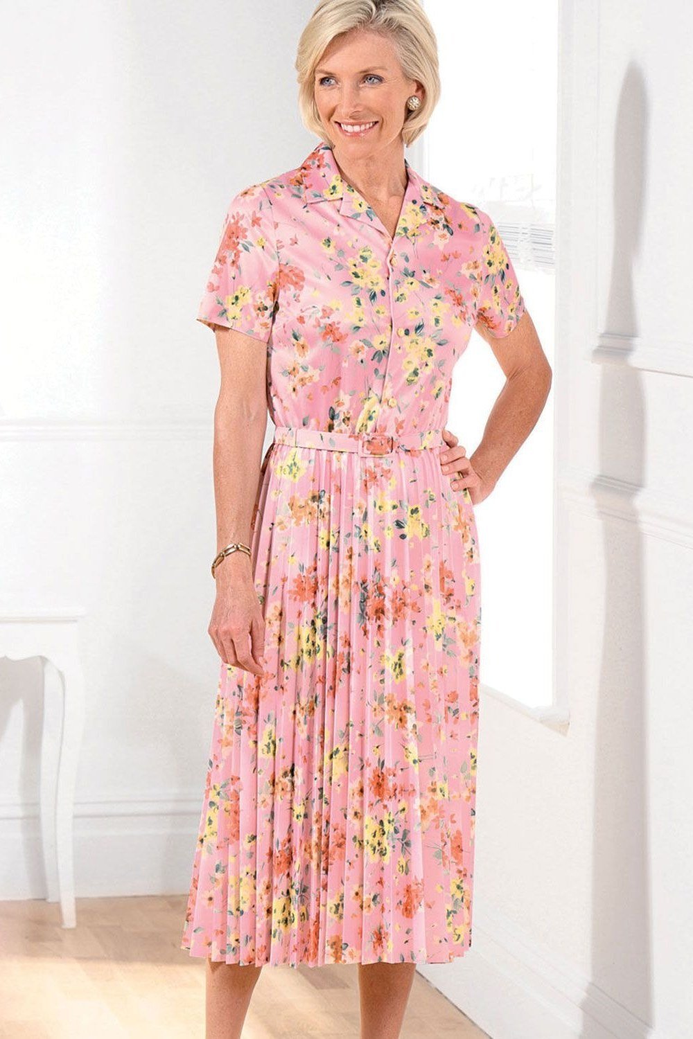 Lavender Ruffle Tiered Midi Dress - elegant summer dress for women over 60