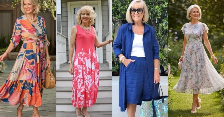 69 Elegant Summer Dresses for Women Over 60