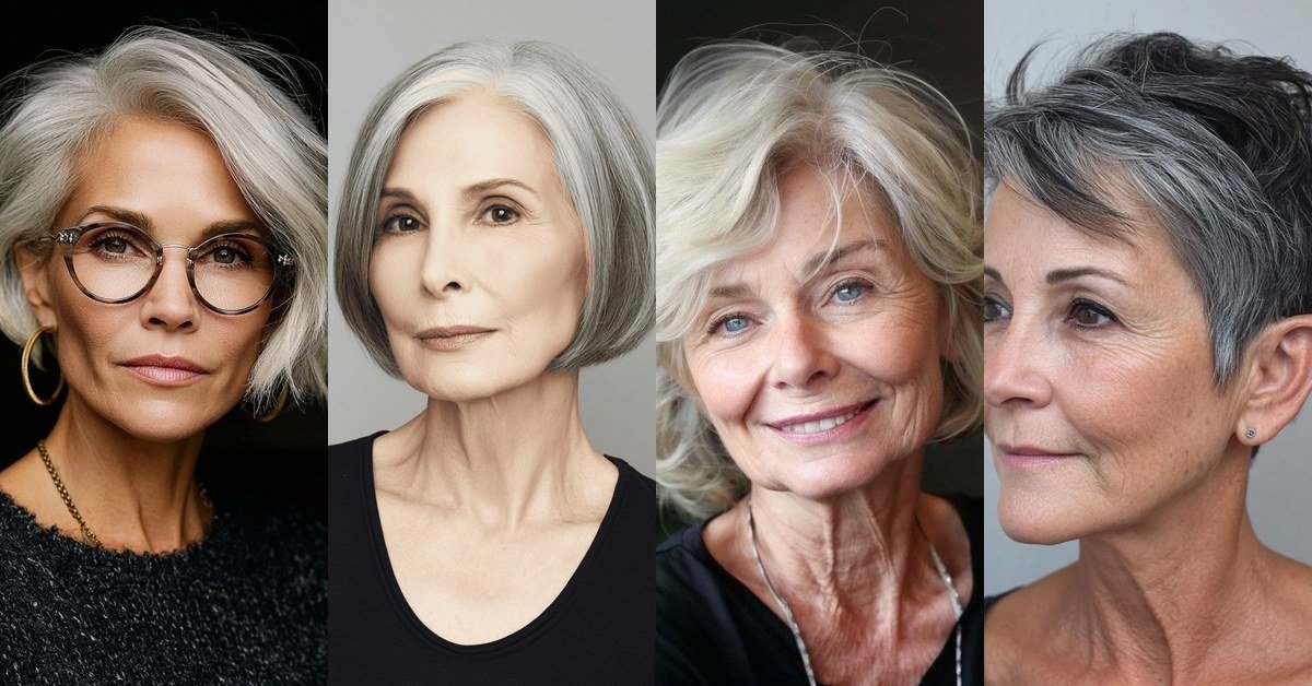 67 elegant short haircuts for older women featured collage