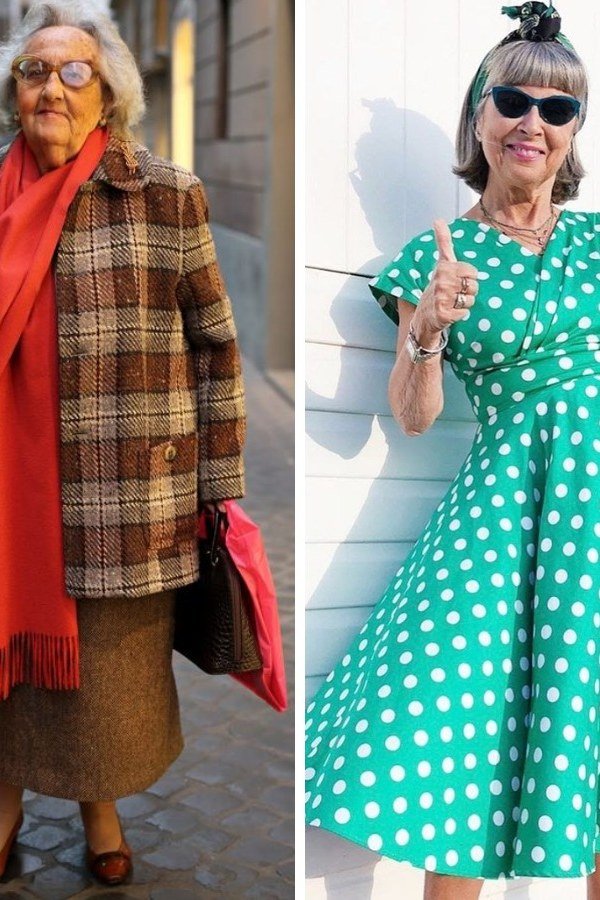 Emerald Polka-Dot Midi Dress elegant outfit for women over 70, repeat-worthy style idea 42