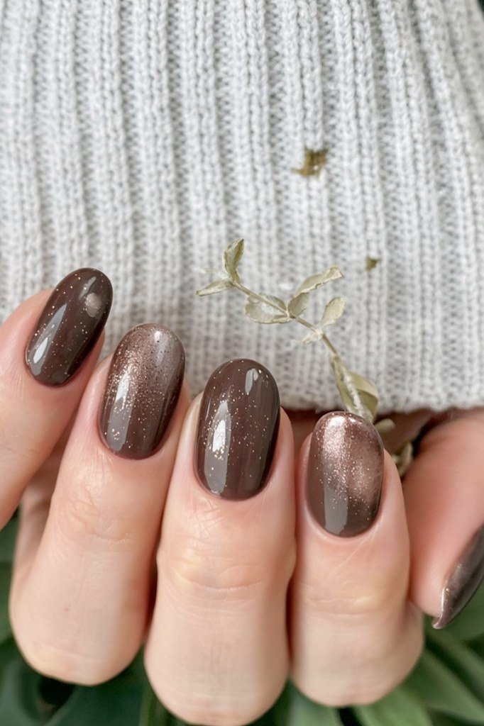 Metallic Bronze, fall nail color for women over 60