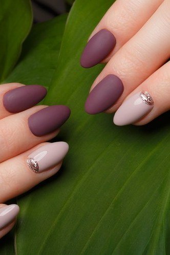 Plum and Mauve Blend, fall nail color for women over 60