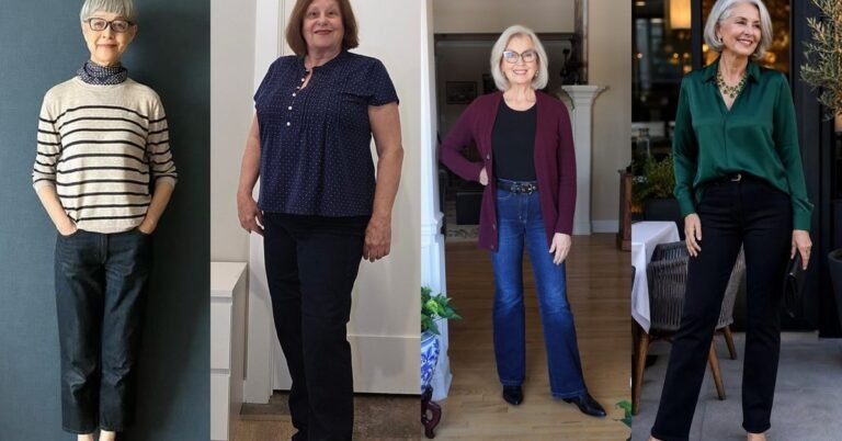 69 Chic Jeans Outfit Ideas for Women Over 60