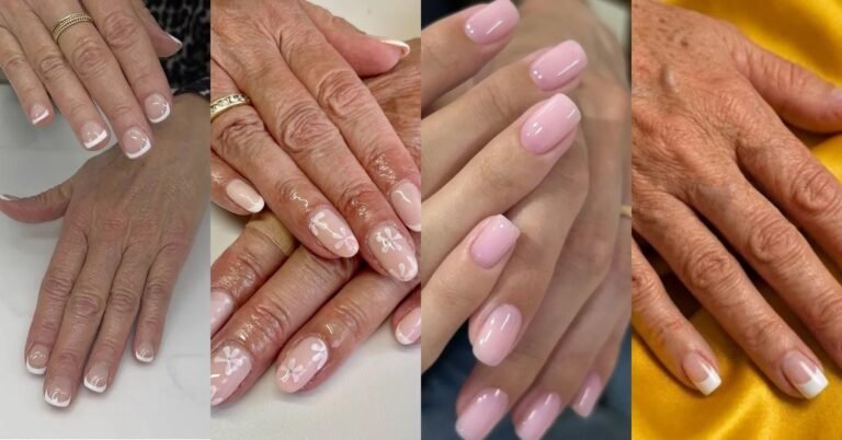 64 Flattering Short Nail Shapes for Women Over 60