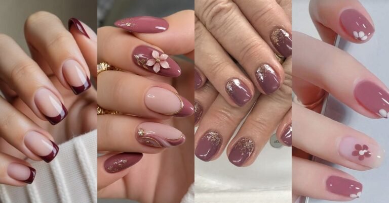 66 Elegant Mauve Nail Ideas for Women Over 60