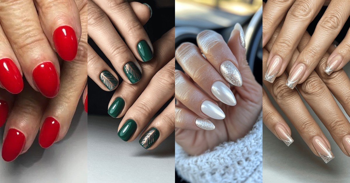 30+ nails for older women over 50 featured collage of elegant nail designs