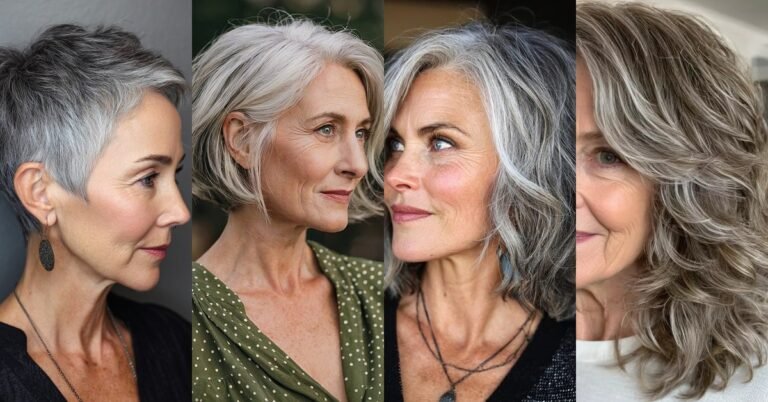 60 Stunning Salt and Pepper Hairstyles for Women Over 50