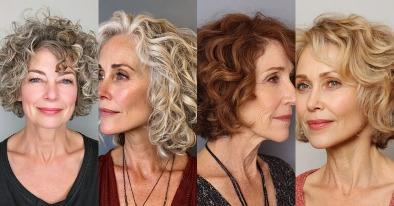 66 Curly Bixie Haircuts for Women Over 60