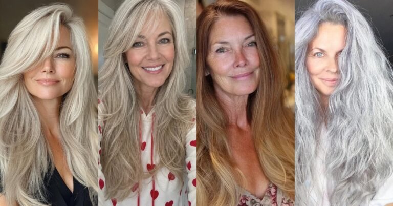 Gorgeous Long Hairstyles for Women Over 50