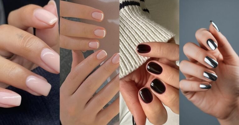 70 short nail designs that make nails look longer for women over 60, featured collage