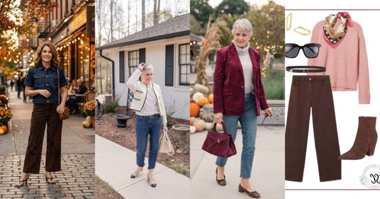 How to build a fall wardrobe over 50 on a budget - 70 outfit ideas featured collage