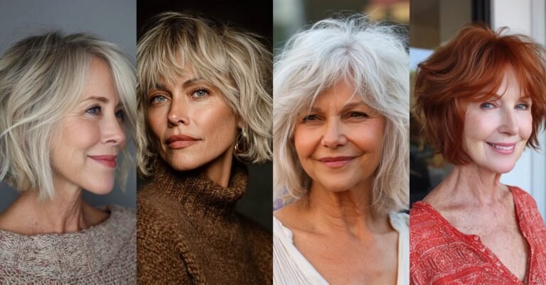 70 Short Shaggy Bob Hairstyles for Women Over 60