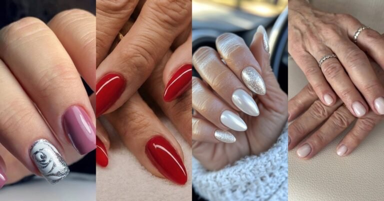 68 timeless nail ideas for older women collage
