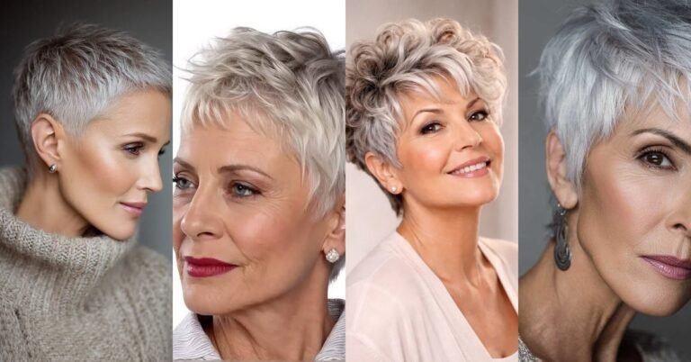 67 Micro Pixie Cuts for Women Over 60 Going Silver