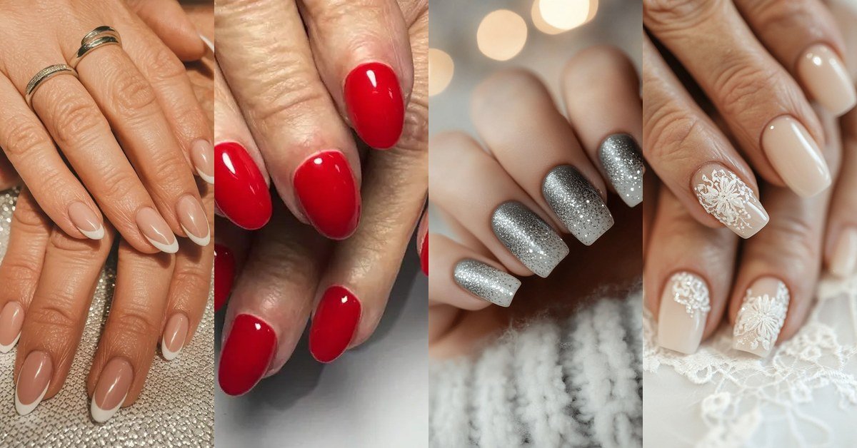 65 Short Nail Ideas for Women Over 70 collage featured image