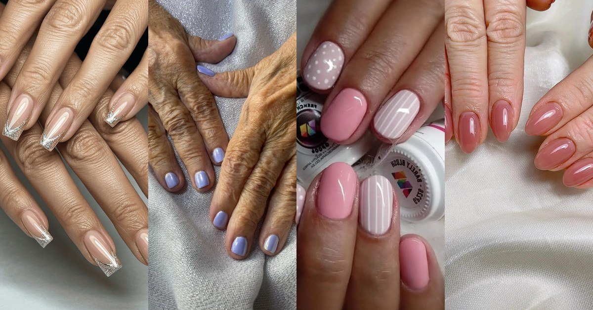 66 Short Gel Nail Ideas for Women Over 50 - featured collage