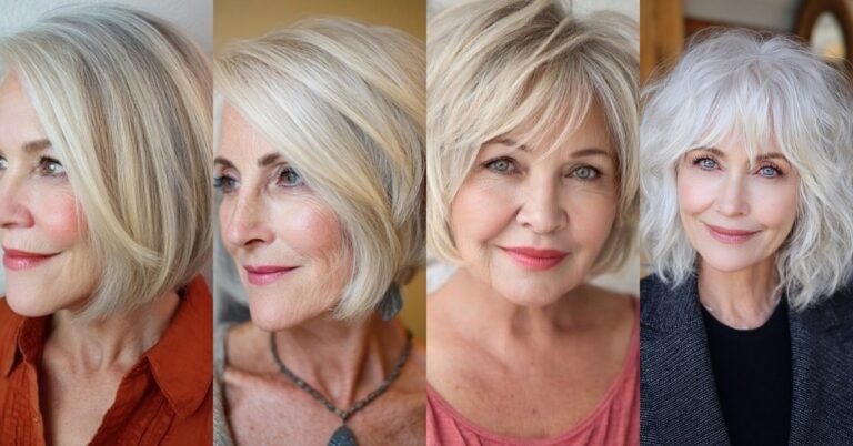 60 Short Layered Bob Hairstyles for Women Over 60
