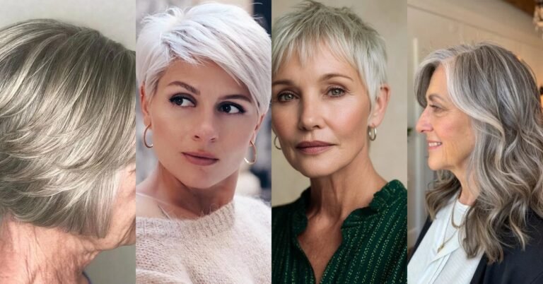 54 Grey Blonde Hairstyles for Women Over 60