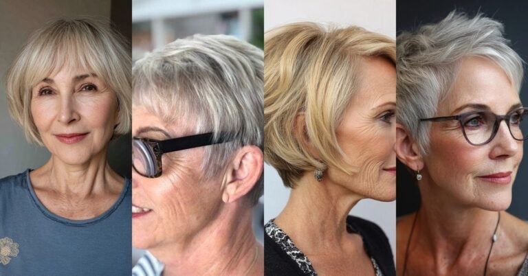 66 Pixie Haircuts for Women Over 60 with Glasses