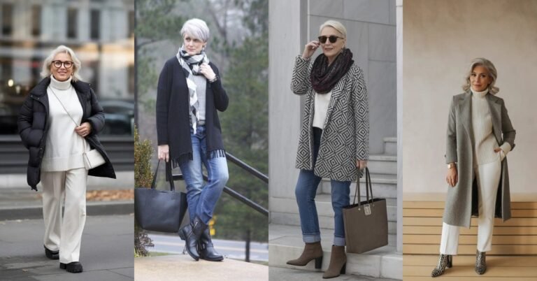 70 Cozy Winter Outfits for Women Over 50