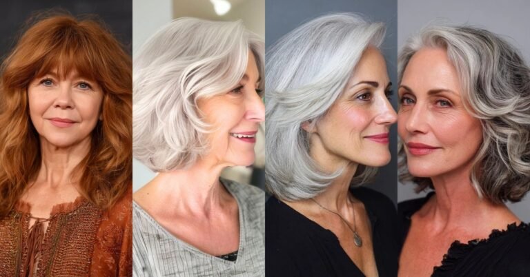 64 Youthful Medium Hairstyles for Women Over 60