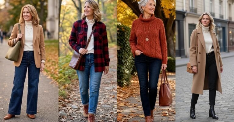 70 Fall Jeans Outfits for Women Over 40 You’ll Love to Wear