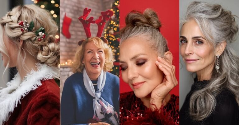 67 Christmas Party Hairstyles for Women Over 60