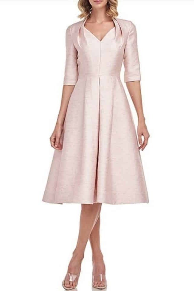 Blush pink coat dress