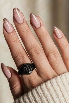 Baby Boomer French Tip Nails for women over 50