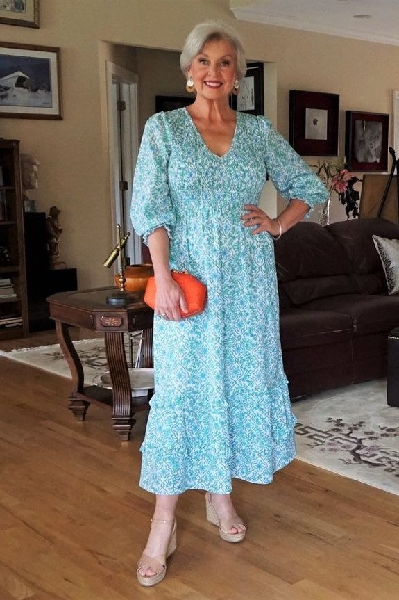 Powder blue day dress