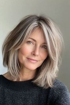 Chic Silver Cut With Glasses for women over 50