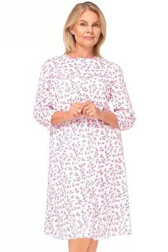 White ditsy floral dress