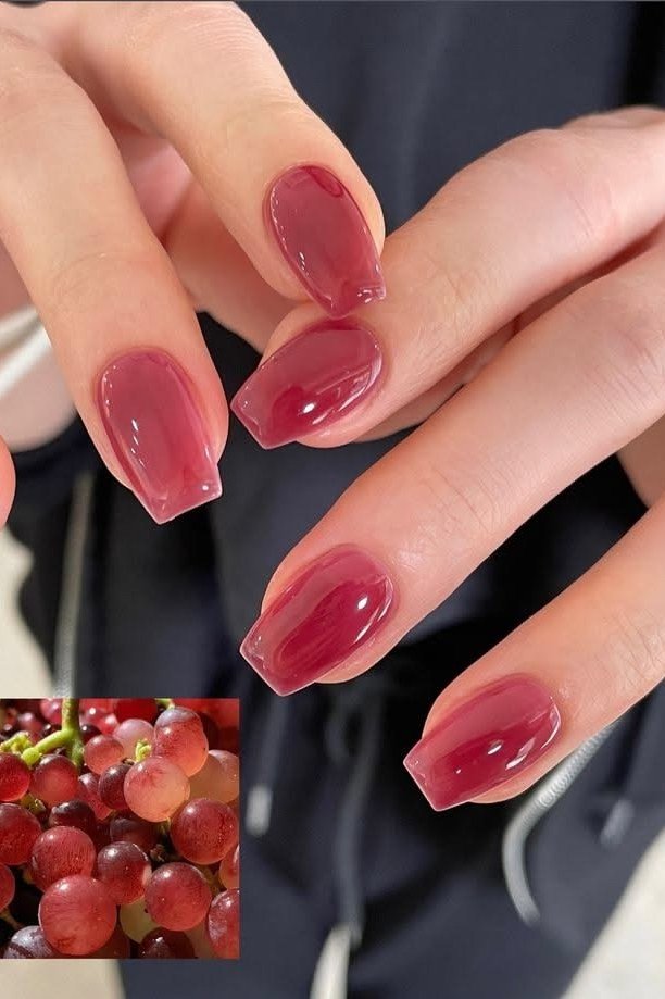 Cranberry jelly coffin nails
