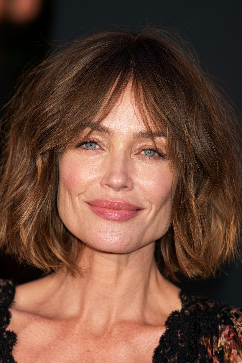 Brunette Wave Lob