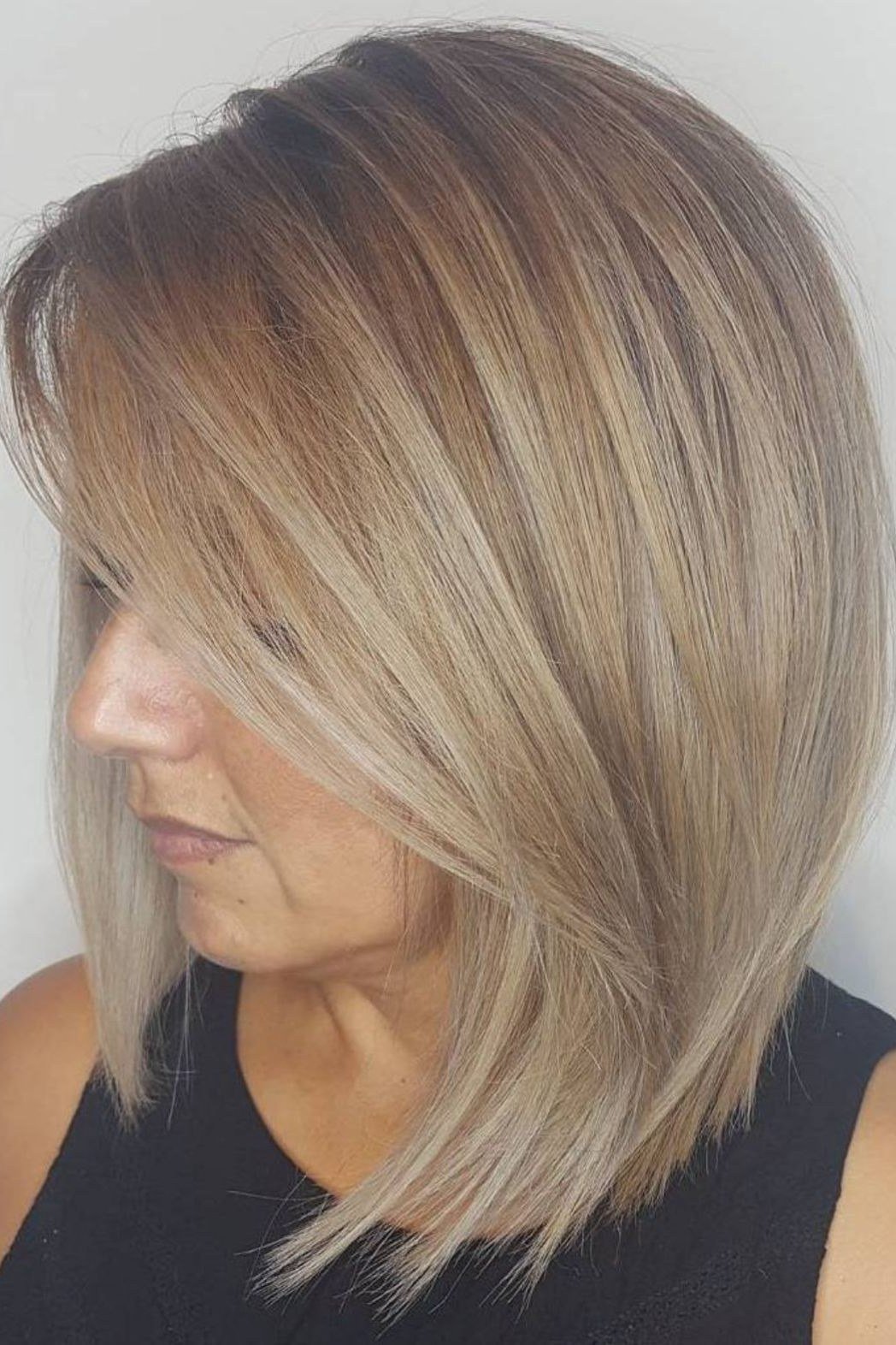Blonde Angled Lob