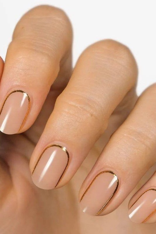 Ombre French Fade minimalist nail art idea for women over 50