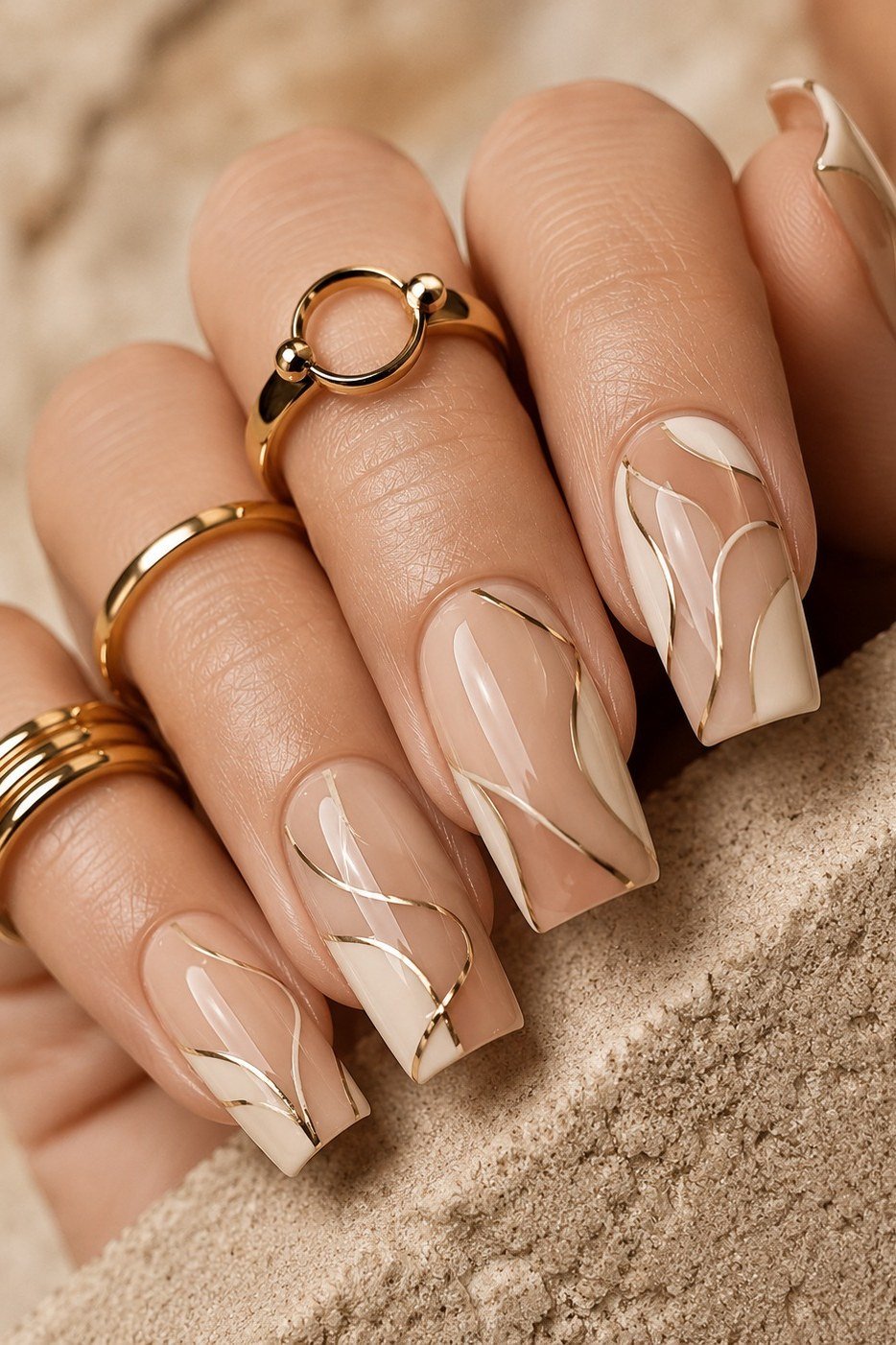White Half-Moon French minimalist nail art idea for women over 50