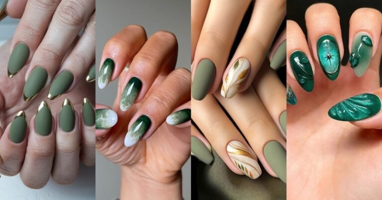 66 Olive Green Nail Ideas for Women Over 50