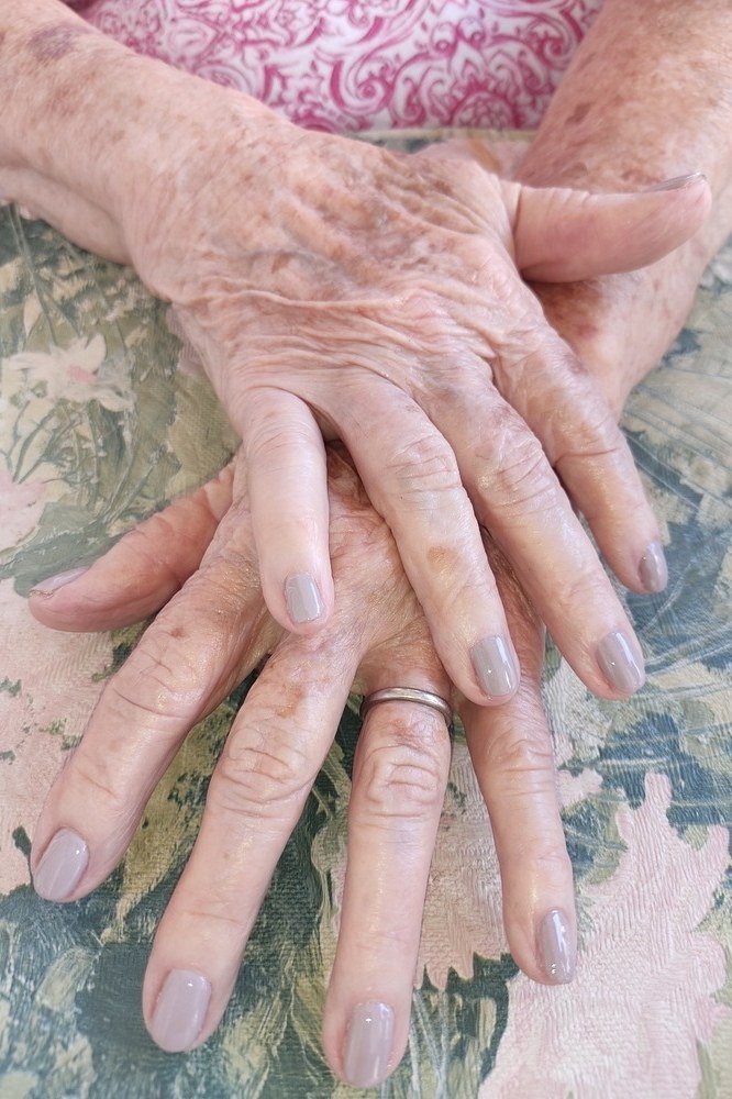 Grey Lavender - nail color for women over 60