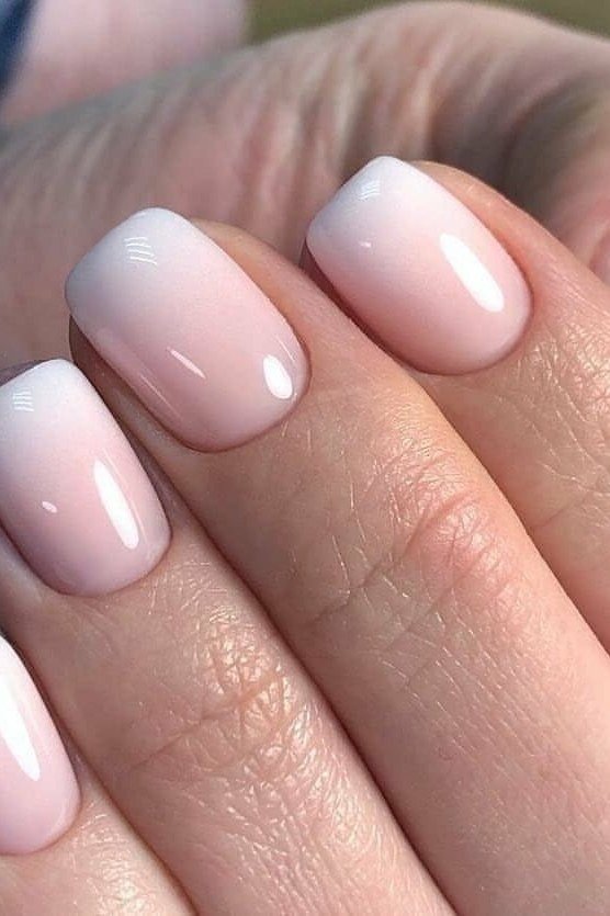 Pink to White Ombre for older women